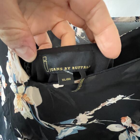 Floral Chiffon Maxi Dress Sheer Fairy Feminine Cami Off the Shoulder Size XL - Picture 4 of 7